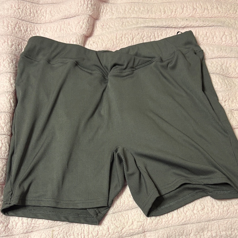 SHEIN Women's Charcoal Bike Shorts